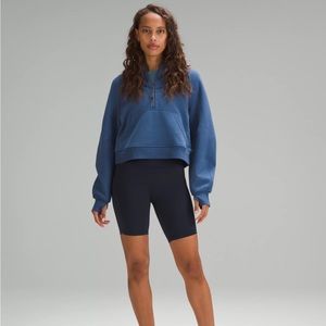 Light Blue LuluLemon Scuba Oversized Half-Zip Hoodie